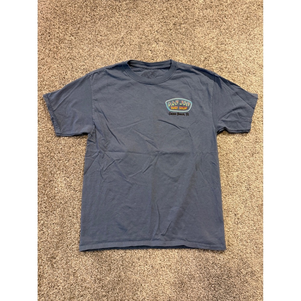 Ron Jon T-Shirt Youth XL Blue Cocoa Beach Parrots Graphic Short Sleeve Tee